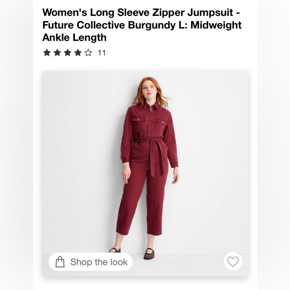 Future Collective Denim Jumpsuit NWT  Sz  Ladies L Quantity 2, M Quantity 1.